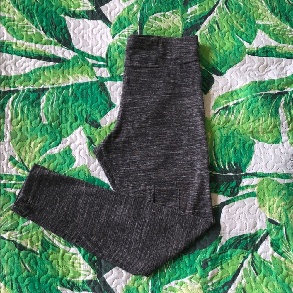 🍍High rise gray leggings